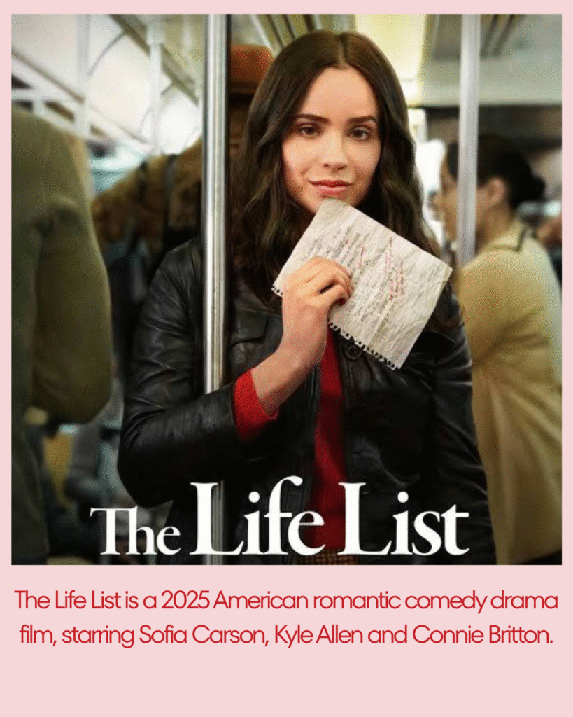 Promotional poster for The Life List, a Netflix drama about love, loss, and rediscovering life’s meaning